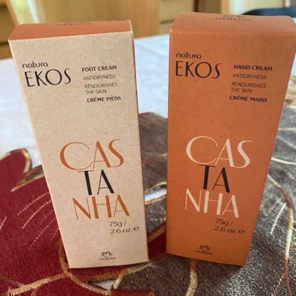 Natura EKOS Foot and Hand Cream 2.6 oz. ea. NIB